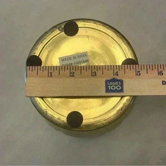 Vintage Brass Regency Swirl Planter - Picture 6 of 6